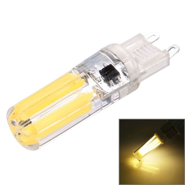 Wewoo - Ampoule LED COB G9 4W à filament en silicone dimmable 8 pour halls, CA 220-240V (blanc chaud) - Ampoule LED G9 Ampoules LED