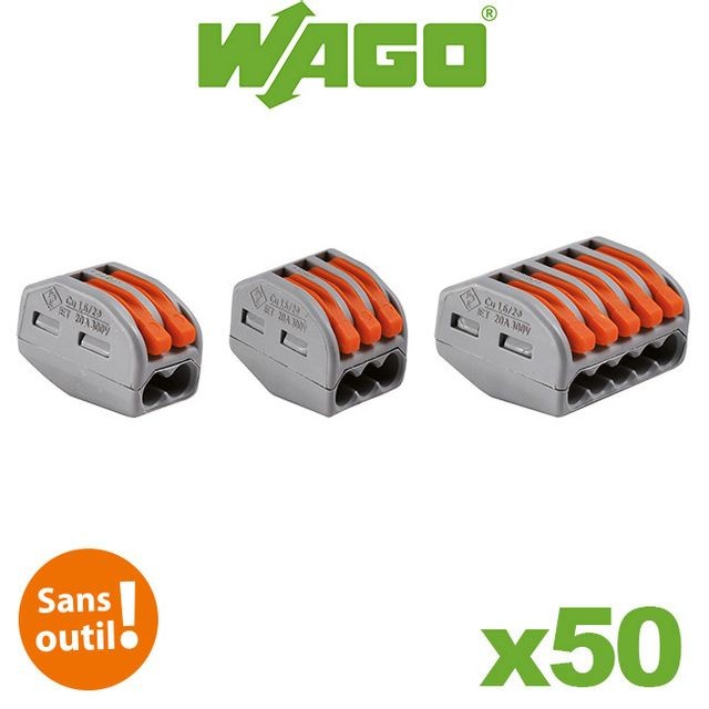 Wago - Wago - Valisette 50 bornes pour fils souples et rigides WAGO - Wago
