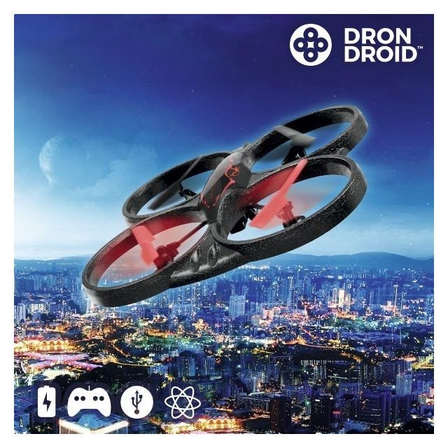Totalcadeau - Drone télécommandé avec 4 hélices de rechange - Drone