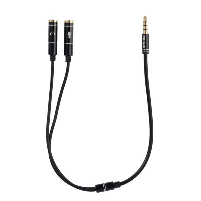 marque generique - 3.5mm Audio Adaptateur Câble Mic Splitter Adaptateur Cordon Pour PC Smartphone marque generique  - Câble et Connectique