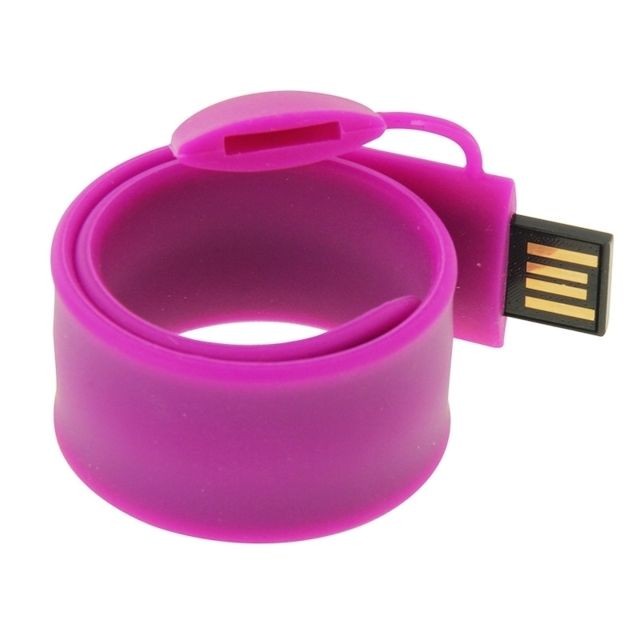 Wewoo - Clé USB Violet Silicone Bracelet USB Flash Disk avec 4 Go de mémoire Wewoo  - Clés USB