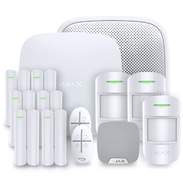 Ajax Systems - Ajax StarterKit blanc - Kit 5 - Alarme maison avec camera smartphone