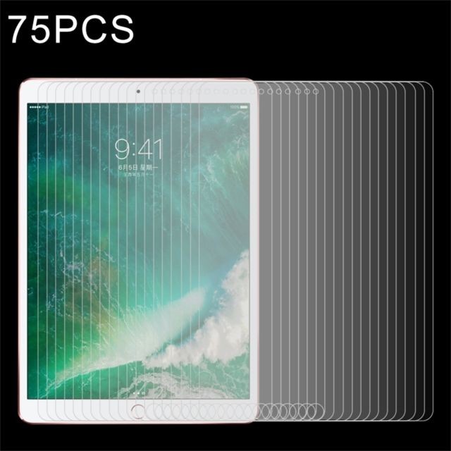 Wewoo - Verre trempé pour iPad Pro 10.5 pouce 0.3mm 9 H Dureté De Surface Plein Écran En Protecteur D'écran 75 PCS - Protection écran tablette
