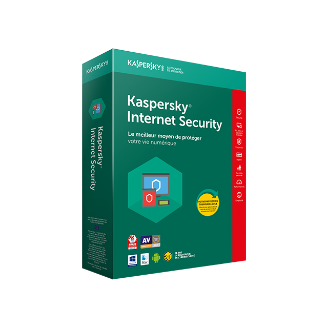 Kaspersky - KASPERSKY Internet Security 2018 5 Postes 1An Kaspersky  - Logiciels
