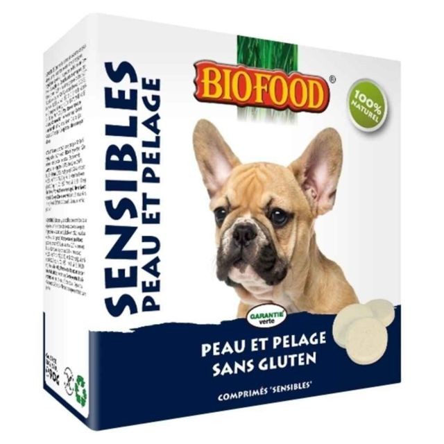 Friandise pour chien marque generique Friandises Sensibles Peau et Pelage pour Chiens - Biofood - x55