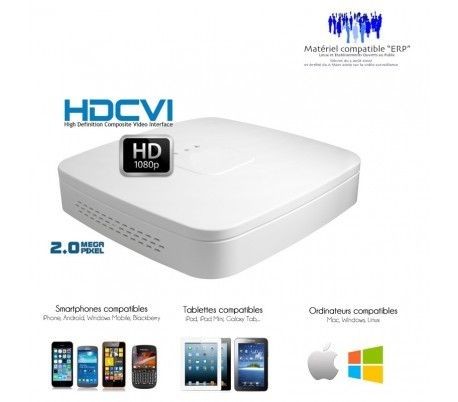Dahua Système HDCVI de vidéosurveillance avec 2 caméras dôme HDCVI focale variable Capacité du disque dur - Disque dur de 500 Go