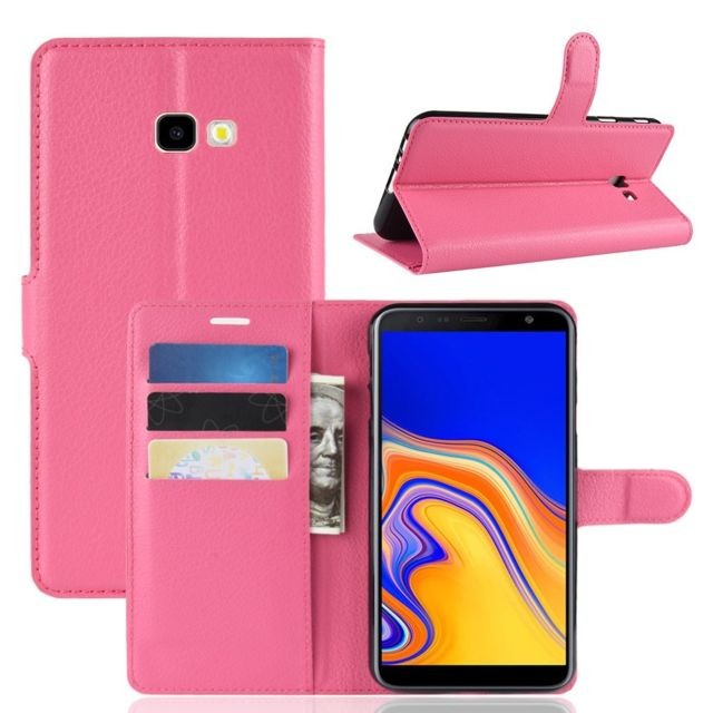 marque generique - Etui en PU de couleur rose pour Samsung Galaxy J4 Plus marque generique  - Autres accessoires smartphone