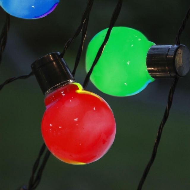 Best Season PARTY LIGHT - Guirlande LED d'extérieur 16 Ampoules Multicolore L9,5m