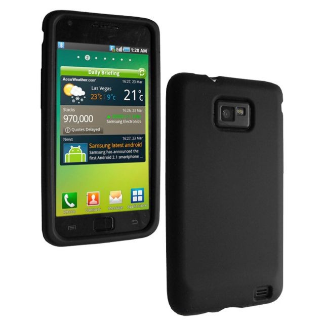 Kabiloo - Housse silicone noire Samsung Galaxy Note - Accessoire Ordinateur portable et Mac