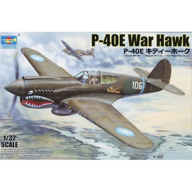 Trumpeter - Maquette Avion P-40e War Hawk Trumpeter  - Avions Trumpeter