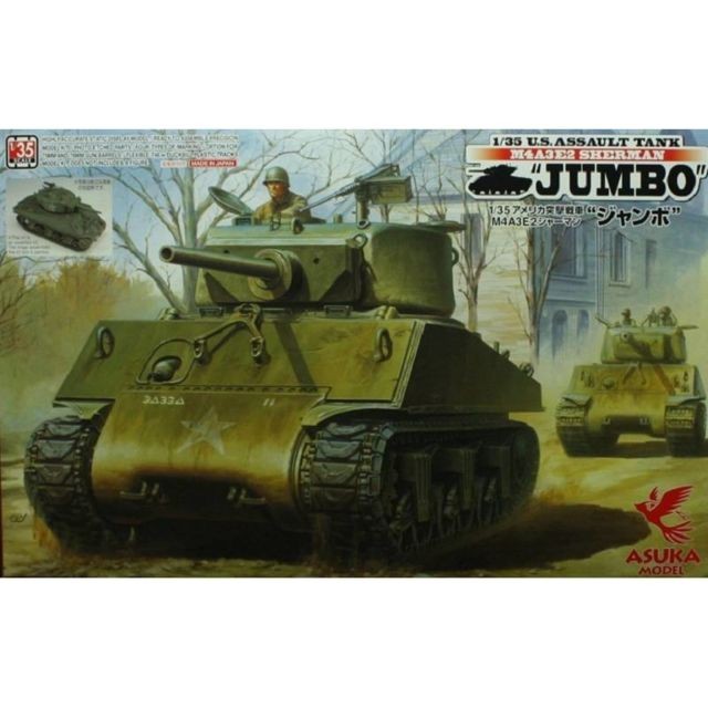 Asuka - Maquette Char U.s. Assault Tank M4a3e2 Sherman ""jumbo"" Asuka  - Maquettes & modélisme Asuka
