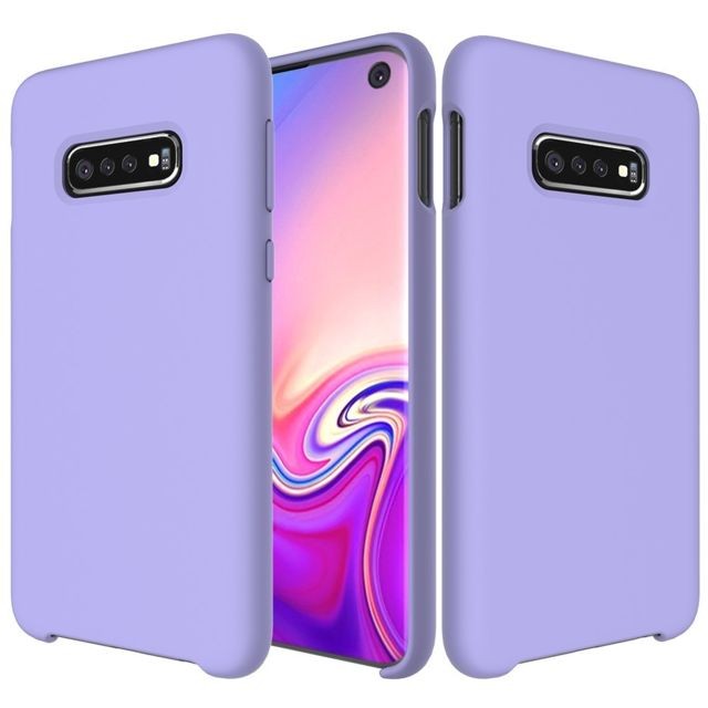 marque generique - Coque en silicone liquide mou violet pour votre Samsung Galaxy S10e marque generique  - Coques Smartphones Coque, étui smartphone