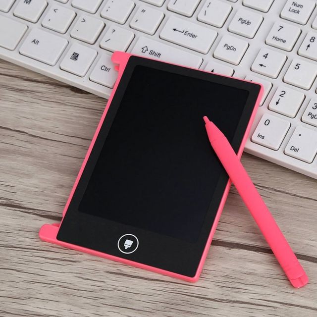 Shop Story - SHOP STORY - Mini Tablettes LCD Ardoises Magiques Effaçables pour Écriture et Dessiner avec un Stylet - Rose - Tablette Graphique