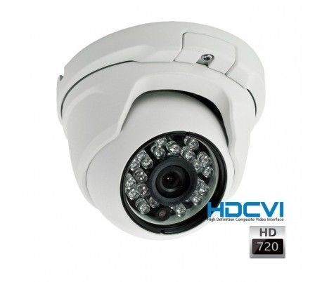 Dahua - Caméra dôme HDCVI 720P 3.6mm infrarouge 25 mètres - Camera surveillance infrarouge