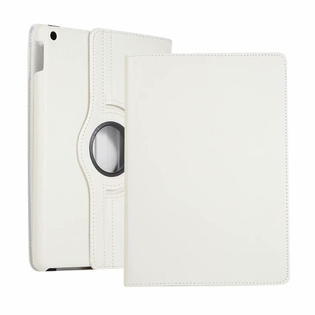 Xeptio - Housse nouvel Apple iPad 10,2 2019 Wifi - 4G/LTE  blanche - Etui coque blanc de protection 360 degrés tablette New iPad 10.2 pouces - accessoires pochette Xeptio  - Xeptio