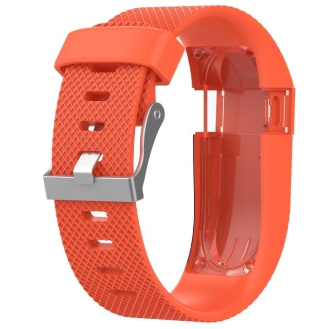 Wewoo - Bracelet pour montre connectée Dragonne réglable en couleur unie FITBIT Charge / HR Orange Wewoo  - Bracelet connecté