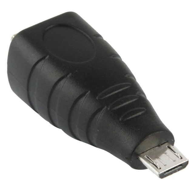 Câble USB Adaptateur noir micro USB mâle vers USB BF
