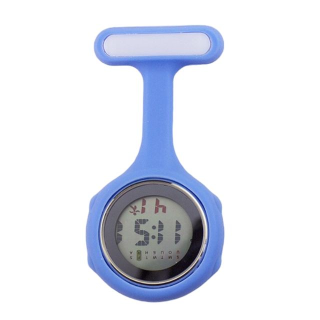 marque generique - Pendule Réveil Horloge Numérique Avec Broche Bleu Clair marque generique - Marchand Valtroon