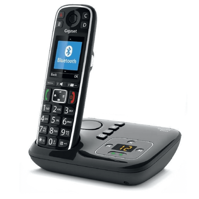 Gigaset - Téléphone sans fil dect noir avec répondeur - gigae720anoir - GIGASET - Téléphone fixe-répondeur