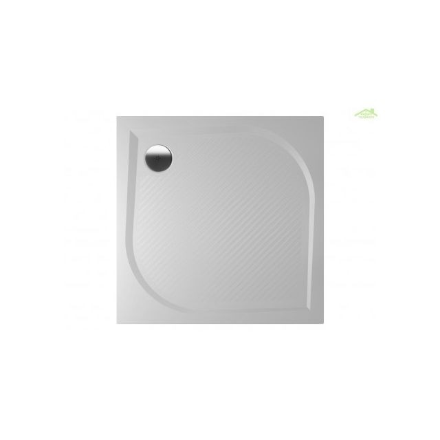 Riho - Receveur de douche carré en marbre RIHO KOLPING DB20 80x80x3cm - Avec tablier Riho  - Receveur de douche Riho