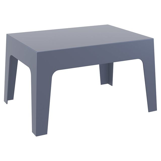 Alterego - Table basse 'MARTO' gris foncé en matière plastique - Tables basses Rectangulaire