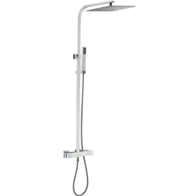 Essebagno - Kiara colonne de douche chromée avec mitigeur mécanique - Plomberie Salle de bain