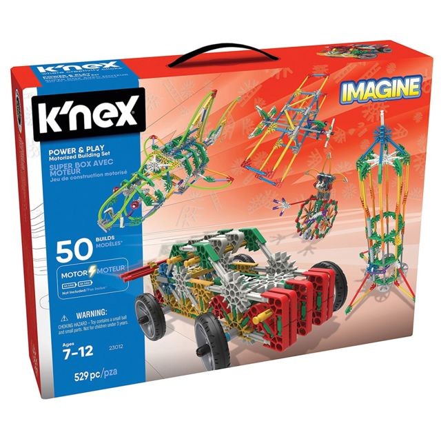 Knex - Jeu de construction motorisé Knex Imagine : Super box avec moteur Knex  - Briques et blocs