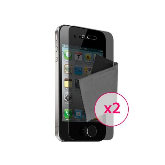 Caseink - Films de protection Avant Espion Privacy HD iPhone 4 / 4S ? Lot de 2 - Protection ecran iphone 4