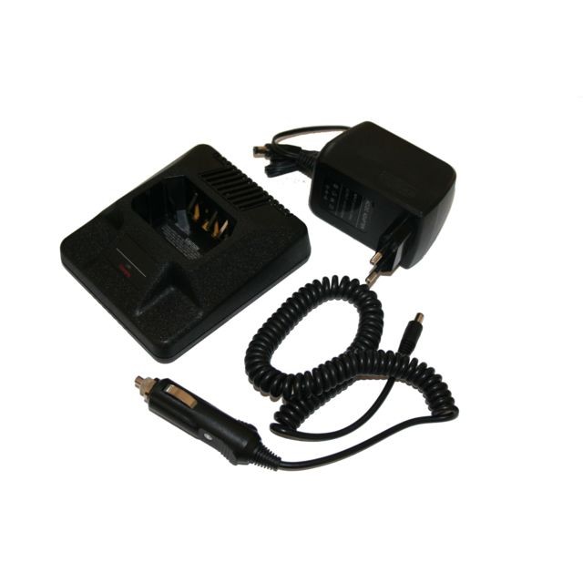 Vhbw - vhbw Chargeur de batterie compatible avec Motorola GP1280, GP140 batterie de radio, talkie walkie (station, câble + prise allume-cigare) Vhbw  - Autres accessoires smartphone