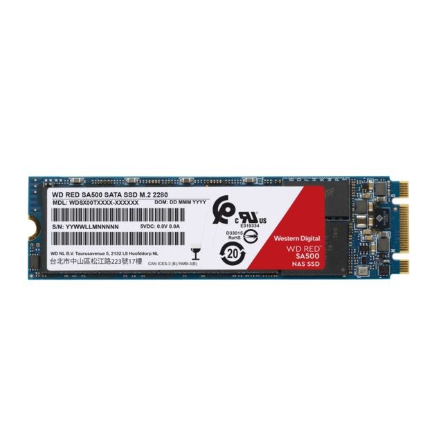 Western Digital - Disque SSD SATA NAS WD Red SA500 Western Digital  - SSD Interne M.2