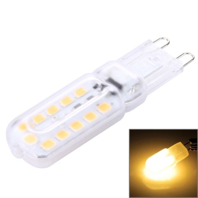 Wewoo - Ampoule Transparent et blanc G9 3W 300LM 22 LED SMD 2835 Couverture Maïs Ampoule, AC 220-240 V Chaud - Ampoules LED G9
