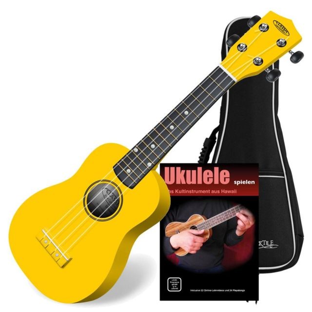 Banjos, ukulélés Classic Cantabile Classic Cantabile Soprano US-100 YE Ukulélé jaune
