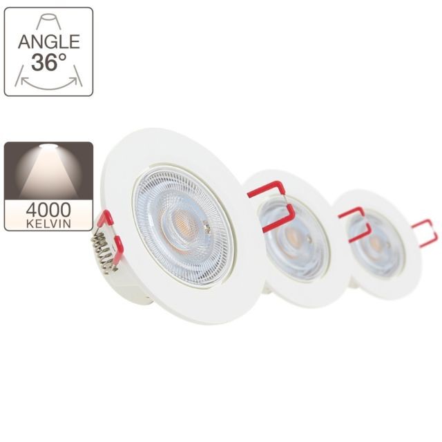 Spots Xanlite Lot de 3 spots à LED intégrés - 345 lumens