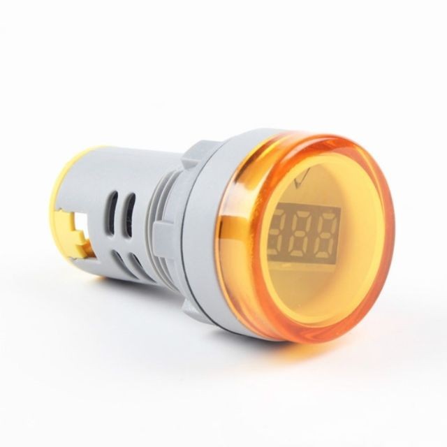 Wewoo - AD16-22DSV Mini affichage numérique 60-500V Voltmètre AC indicateur généraltrou ouvert 22 mm jaune Wewoo - Mètres