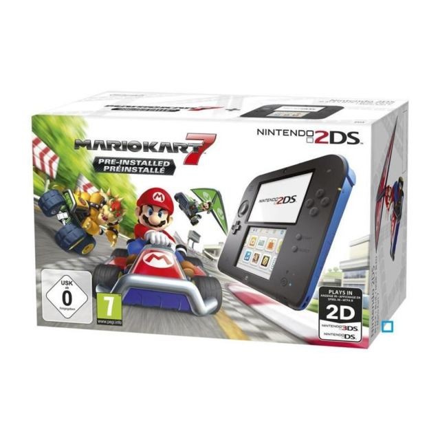 Nintendo -2DS Bleue + Mario Kart 7 Préinstallé Nintendo  - Nintendo DS
