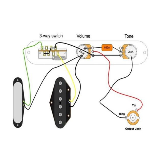 marque generique - Set ramassage guitare pont guitare électrique marque generique   - Telecaster