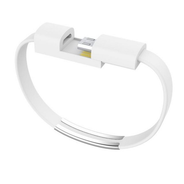 Shot - Cable Bracelet Micro USB pour HONOR 9 Lite Android Chrome Chargeur USB 25cm Connecteur (BLANC) Shot  - Accessoire Smartphone
