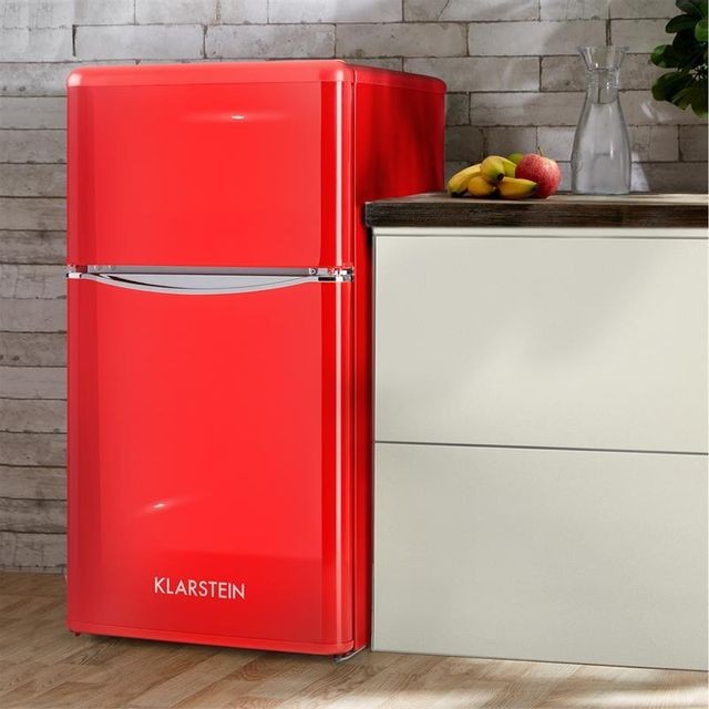 Réfrigérateur Réfrigérateur Congélateur combiné - Monroe Red  -  61 litres - Rouge