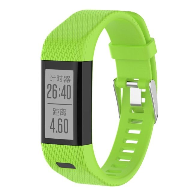 Wewoo - Bracelet pour montre connectée en silicone Smart Watch Garmin Vivosmart HR + Vert Wewoo  - Garmin vivosmart hr