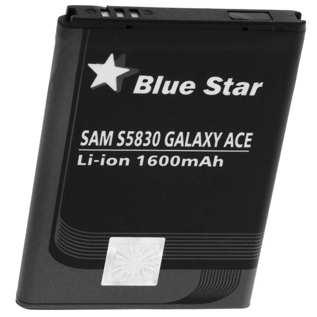 Avizar - Batterie Samsung Galaxy Ace compatible d'une puissance de 1600 mAh - Noir - Batterie téléphone Avizar