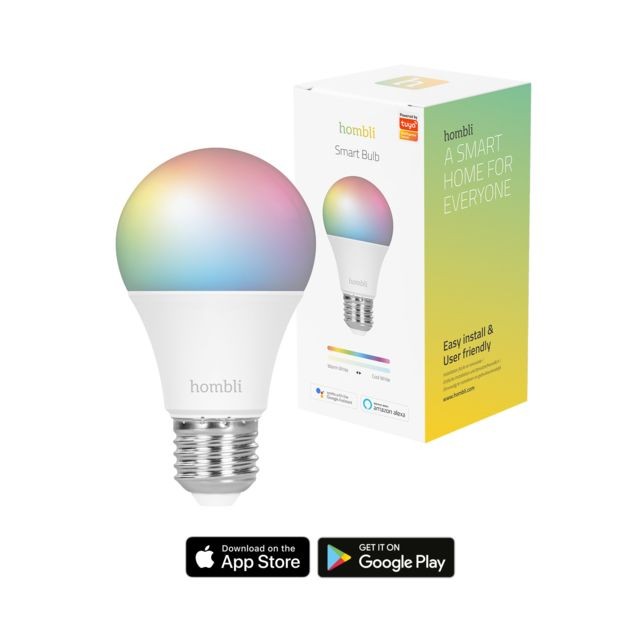Hombli - Ampoule connectée - LED 9W E27 - WiFi - RGB - Hombli
