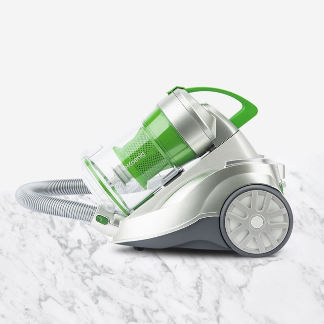 Hkoenig - aspirateur multicyclonique sans sac de 2L vert blanc gris - Hkoenig