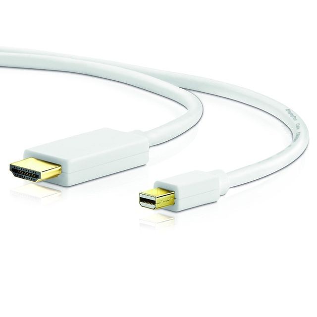 Cabling - CABLING  Cable Câble Mini DisplayPort - Thunderbolt vers HDMI Blanc - 5m - Câble et Connectique Cabling