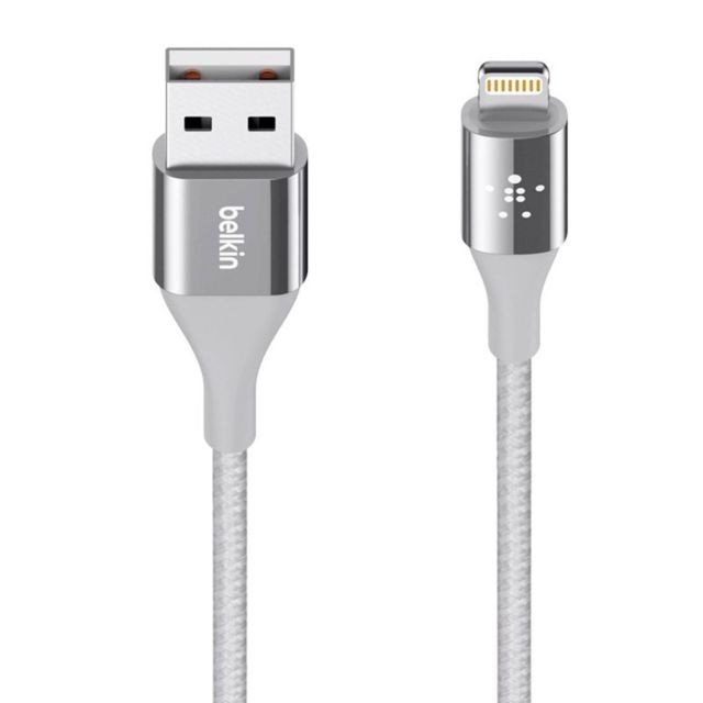 Belkin - Câble Lightning vers USB - Argent - Câble Lightning