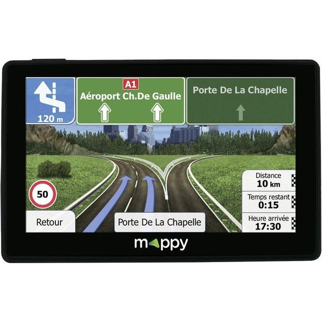 GPS Mappy GPS ultiX585 Camp Europe - Noir