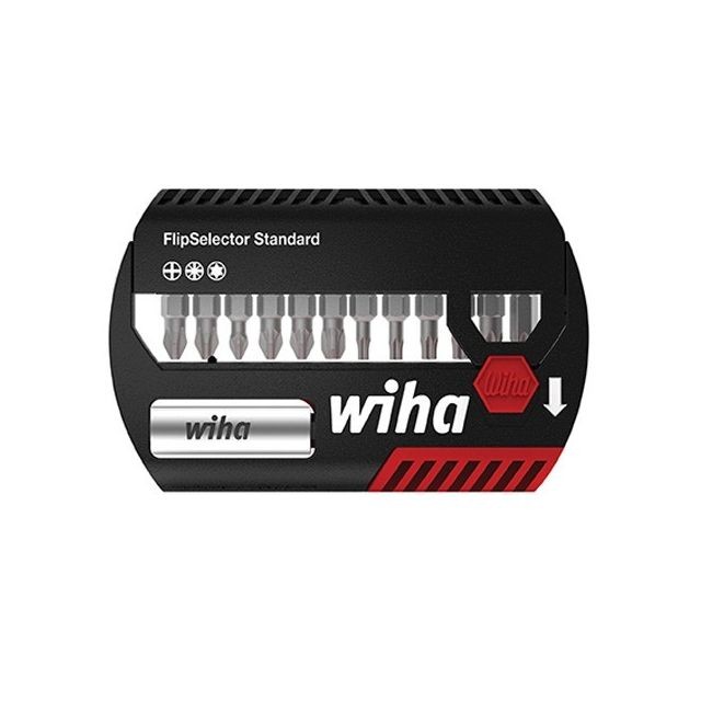 Wiha - Coffret FLIPSELECTOR WIHA 13 Pièces : 12 Embouts Mixtes + Un porte embout 1/4 - 39040 Wiha  - ASD