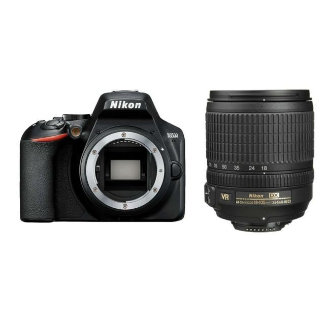 Nikon - Kit D3500 + AF-S 18-105 VR Nikon   - Reflex Numérique