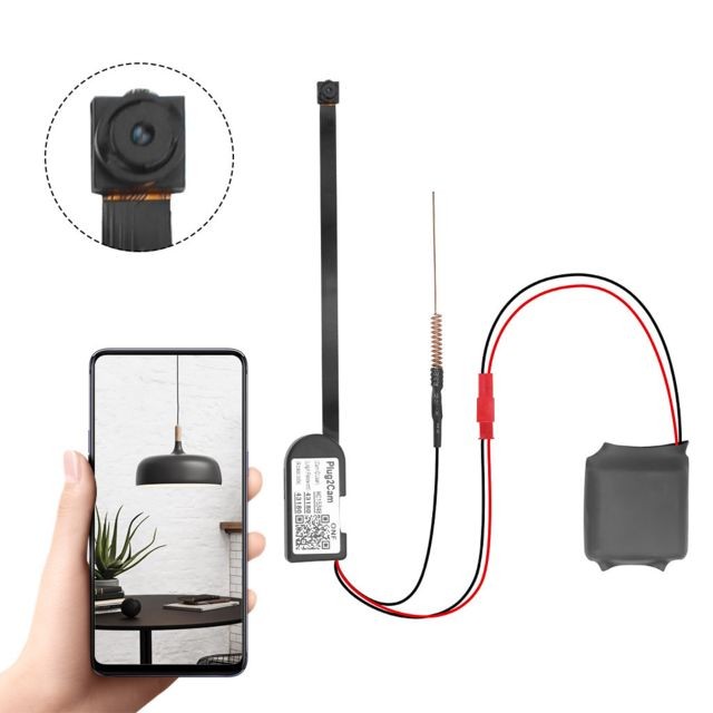 Caméra de surveillance connectée Mini caméra WiFi caméra IP HD 1080P DIY Wireless Home Sécurité Caméscope Noir