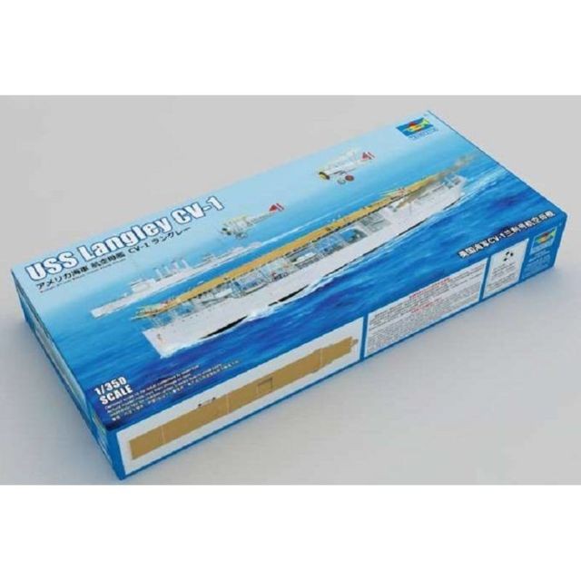 Trumpeter - Maquette Bateau Us Navy Cv-1 Langley Aircraft Carrier Trumpeter - Jeux & Jouets Trumpeter