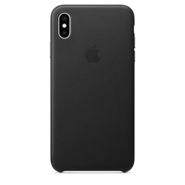 Apple - Coque en cuir pour iPhone XS Max - Noir Apple  - Accessoire Smartphone Iphone xs max